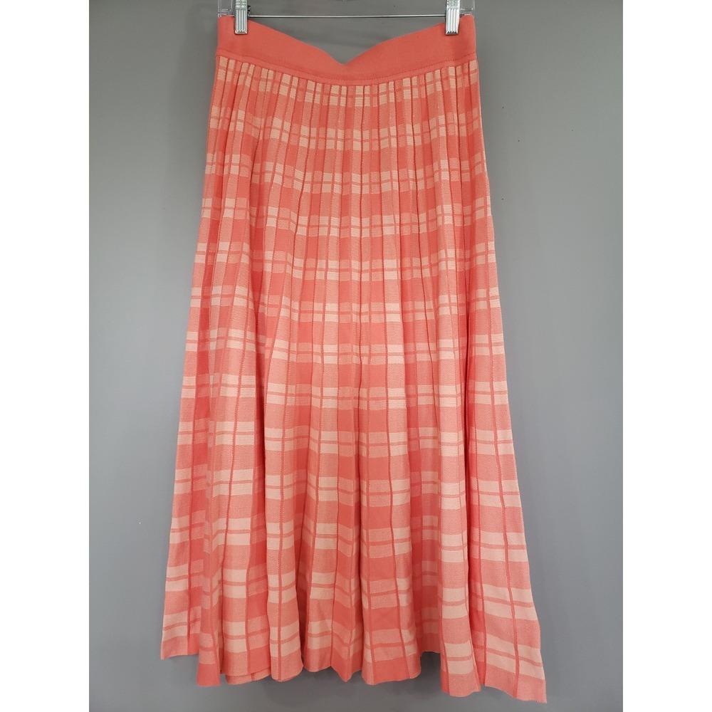 NEVER WORN Kate Spade New York Skirt Pink Pleated Checkered Lychee Midi Picnic
